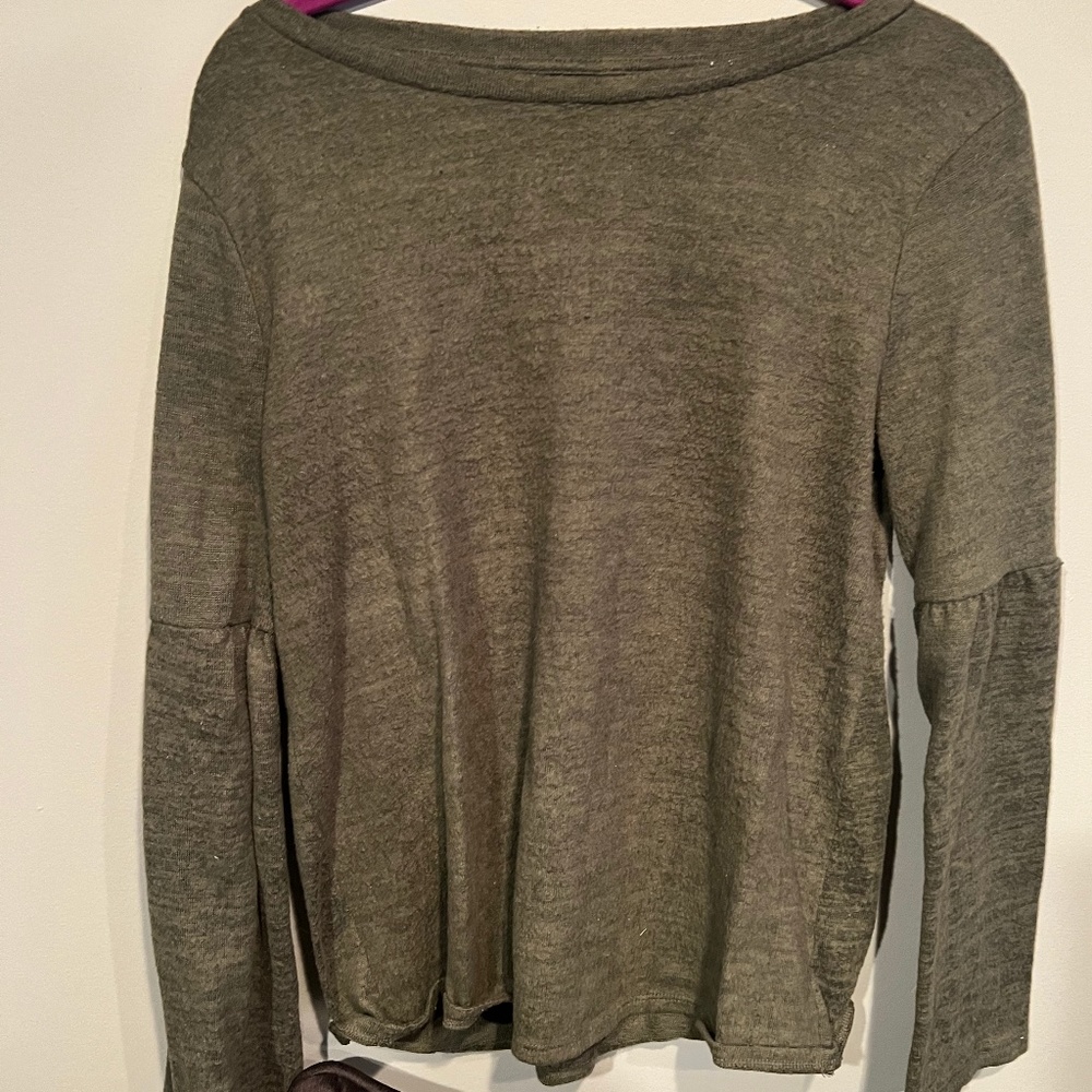 Fleece Bell Sleeve Sweater